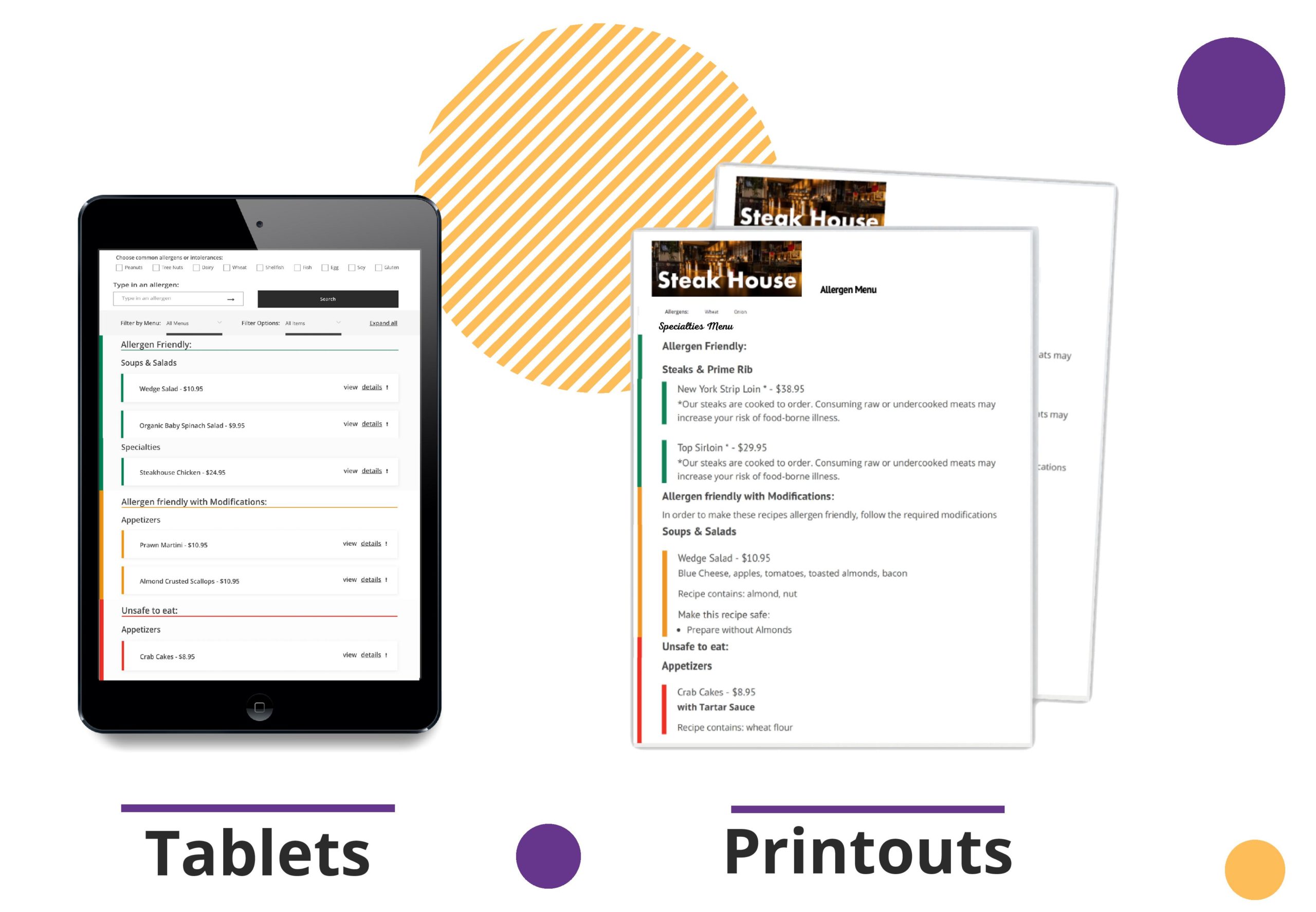 CertiStar on tablets and printouts