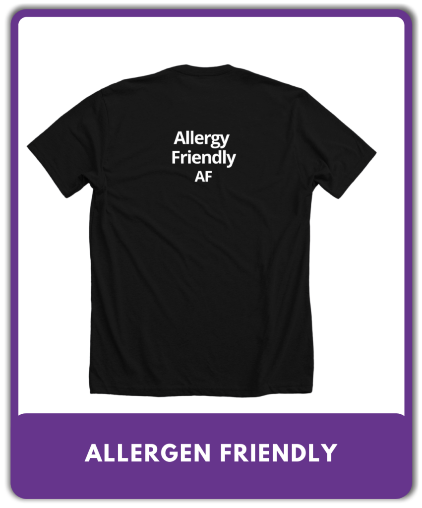 CertiStar T shirt Allergy Friendly AF
