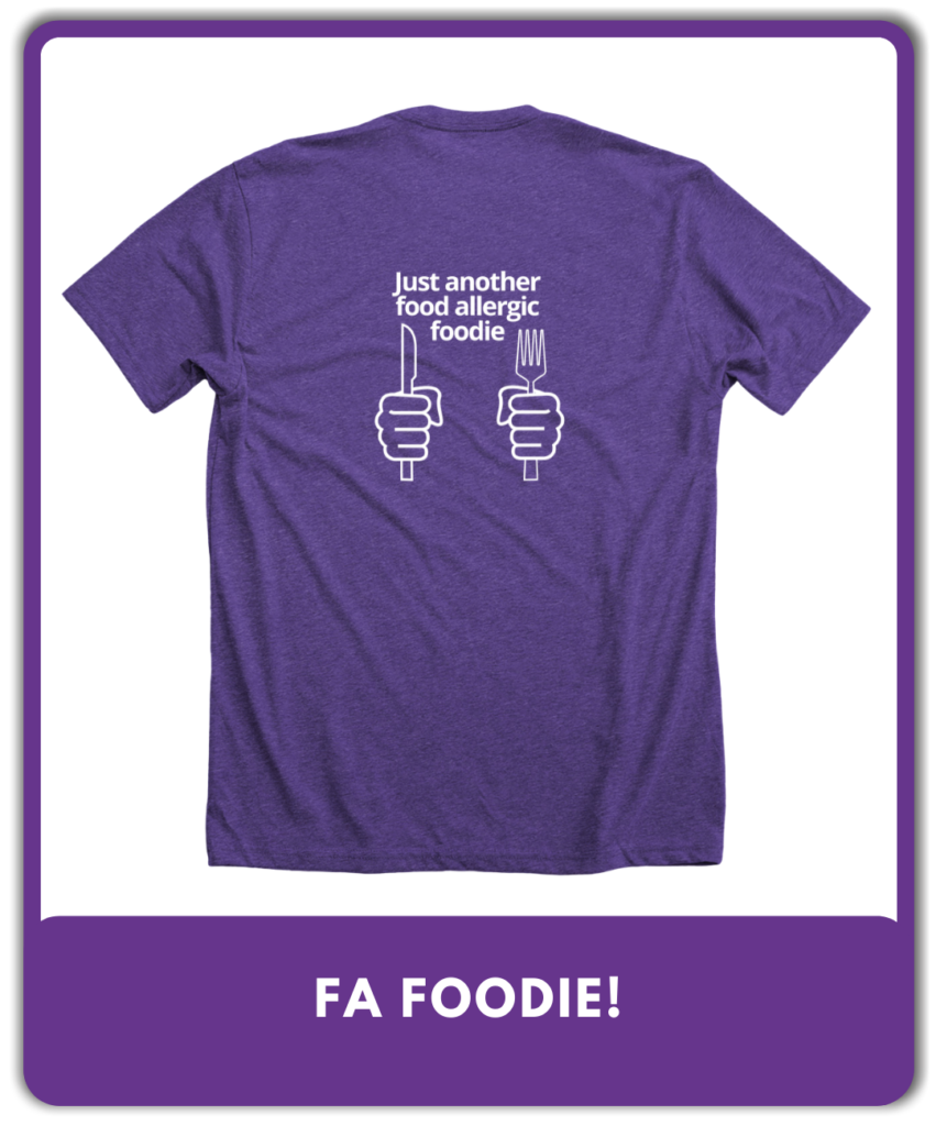 CertiStar Just Another Food Allergic Foodie Tshirt Image