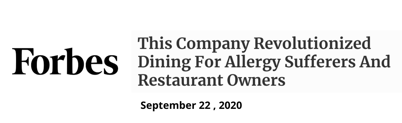 CertiStar on Forbes Quote This company revolutionized dining for allergy sufferers and restaurant owners