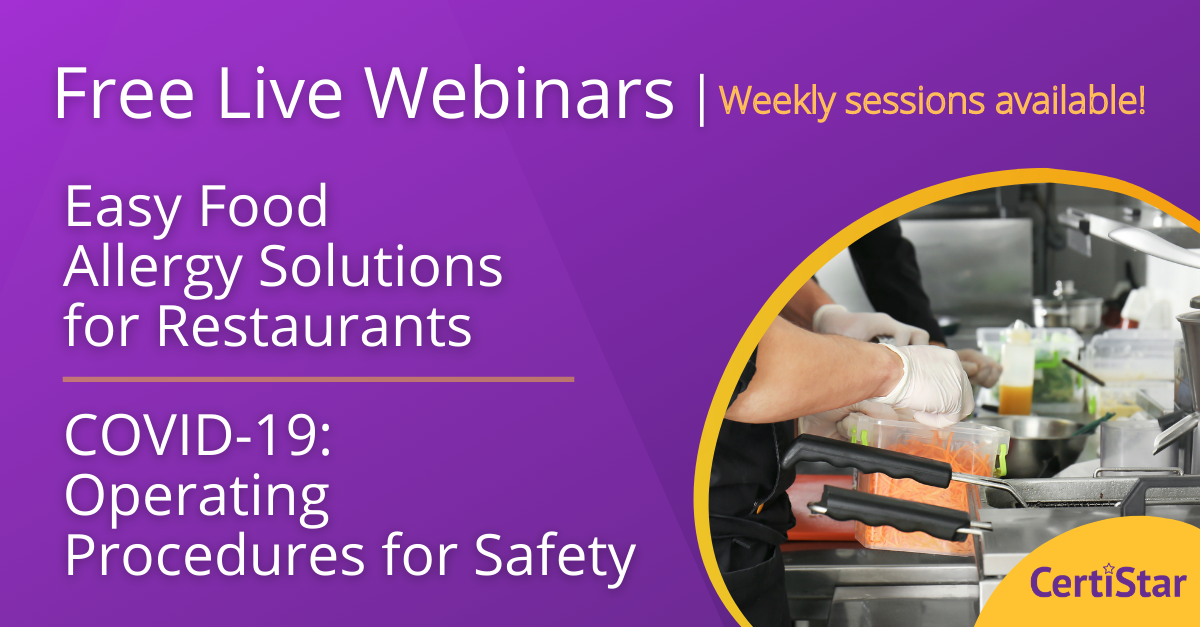 CertiStar | Food Allergy & Guest Safety Webinars For Restaurants